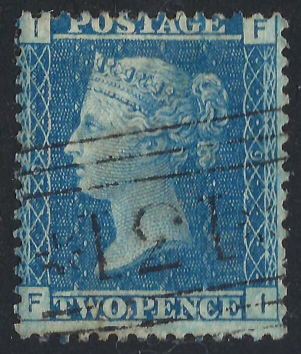 QV sg45 2d blue (F-I) plate 9 – good used