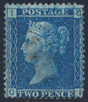QV sg45 2d blue (G-I) plate 9 – good used