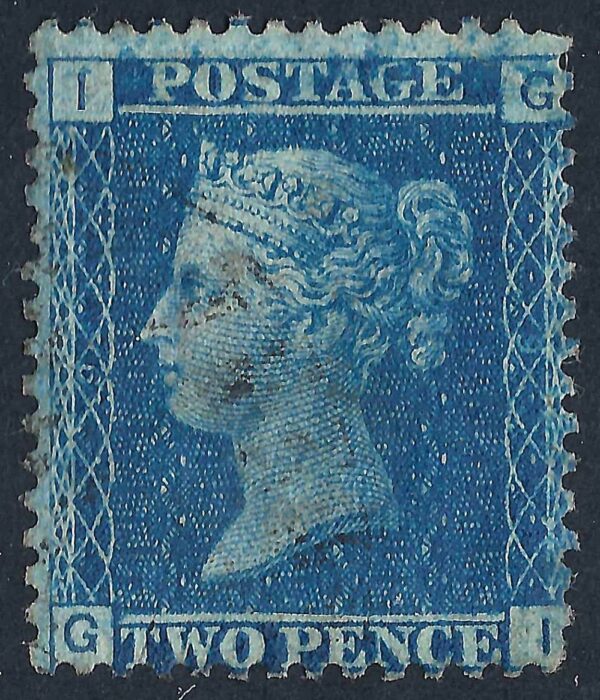 QV sg45 2d blue (G-I) plate 9 – good used