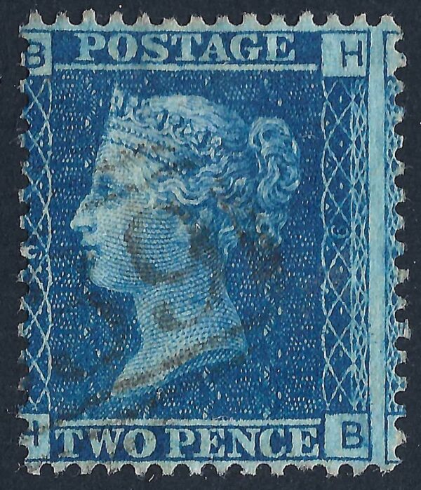 QV sg45 2d blue (H-B) plate 9 - good used