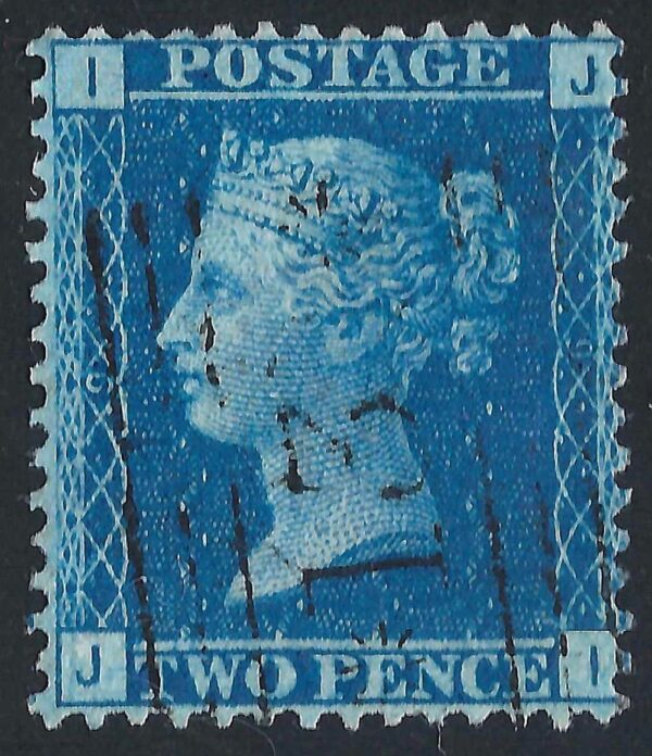 QV sg45 2d blue (J-I) plate 9 – good used