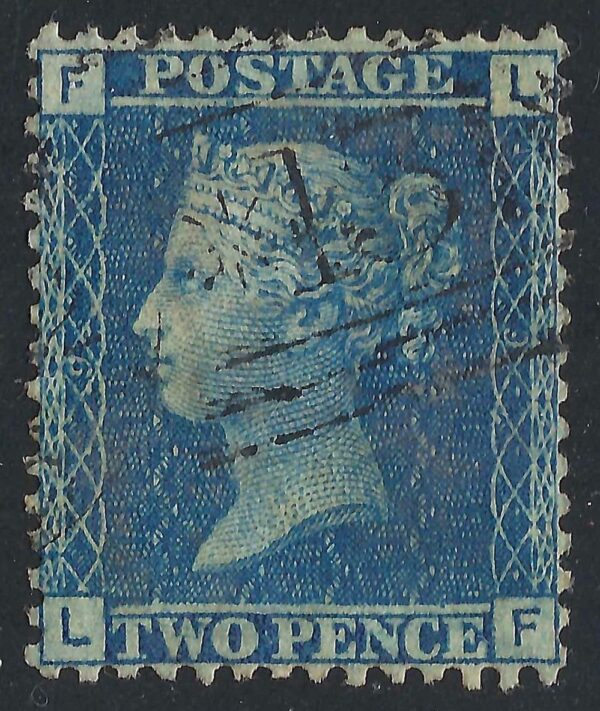 QV sg45 2d blue (L-F) plate 9 – good used