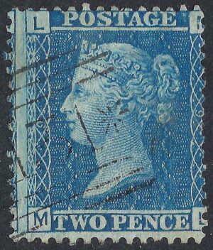 QV sg45 2d blue (M-L) plate 9 - good used