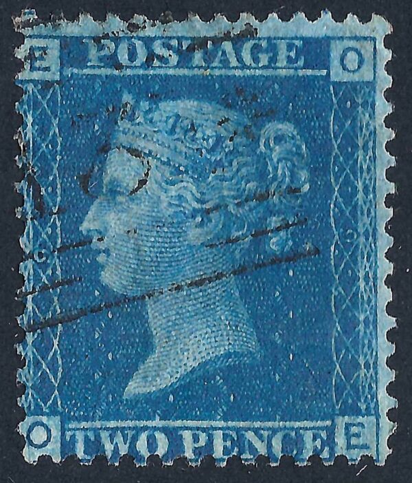 QV sg45 2d blue (O-E) plate 9 – good used