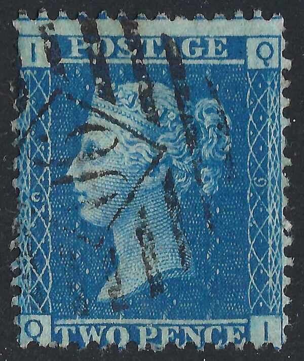 QV sg45 2d blue (Q-I) plate 9 – good used