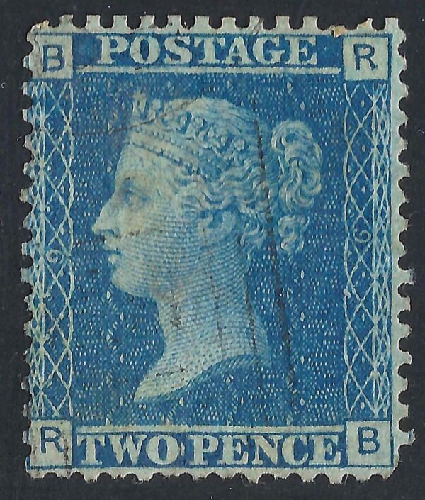 QV sg45 2d blue (R-B) plate 9 – fine used