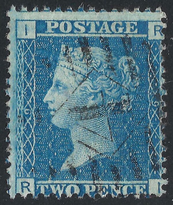 QV sg45 2d blue (R-I) plate 9 – good used