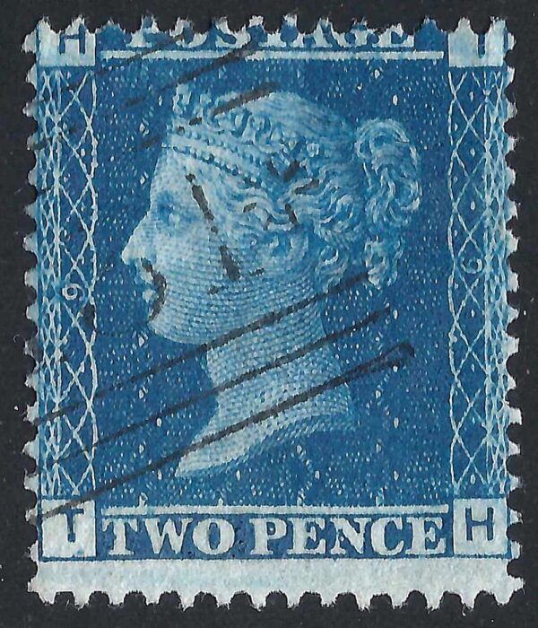 QV sg45 2d blue (T-H) plate 9 – good used