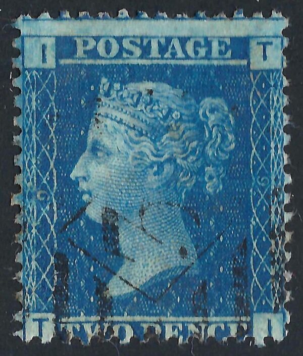 QV sg45 2d blue (T-I) plate 9 – good used