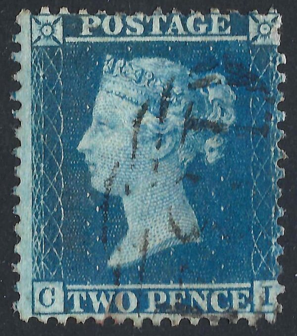 QV sg35 2d blue (C-I) plate 6 – good used