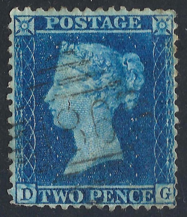 QV sg35 2d blue (D-G) plate 6 – good used