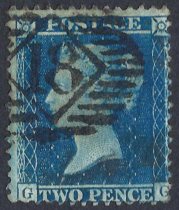 QV sg35 2d blue (G-G) plate 6 - good used