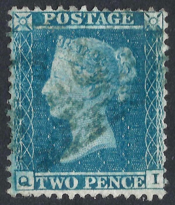 QV sg34 2d blue (Q-I) plate 5 – good used