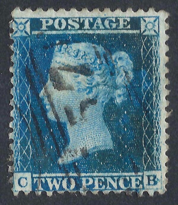 QV sg34 2d blue (C-B) plate 5 – good used