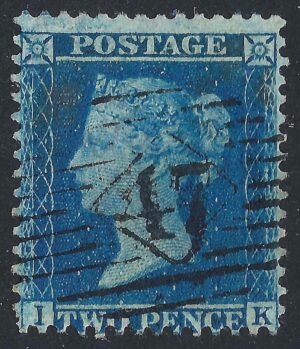 QV sg35 2d blue (I-K) plate 6 – good used