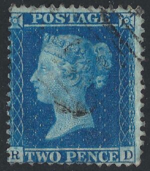 QV sg35 2d blue (R-D) plate 6 – good used