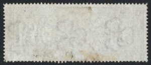 QV sgT17 £1 brown-lilac Telegraph - fine used with repair at base