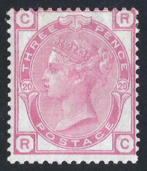 QV sg144 3d rose (R-C) Plate 20 – fine mint