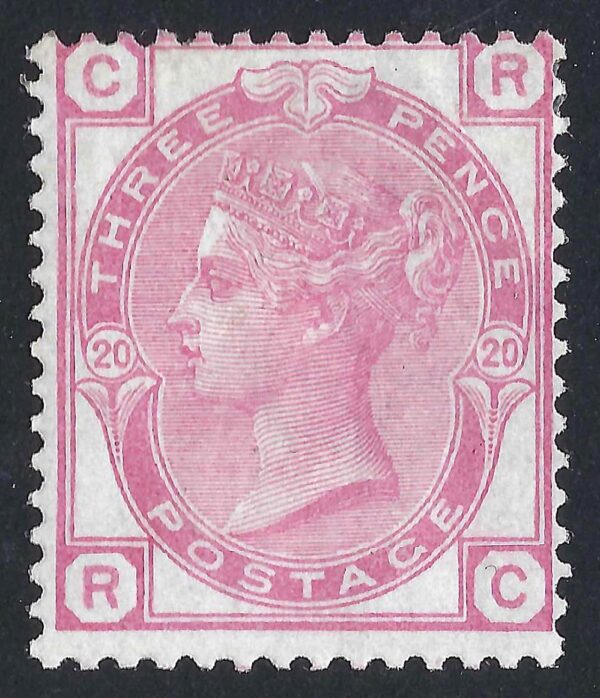QV sg144 3d rose (R-C) Plate 20 – fine mint