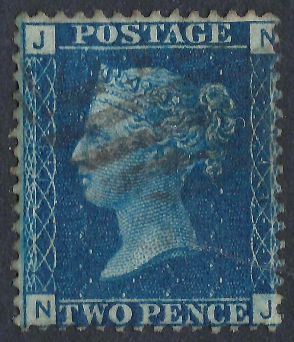 QV sg47 2d blue (N-J) plate 13 - good used