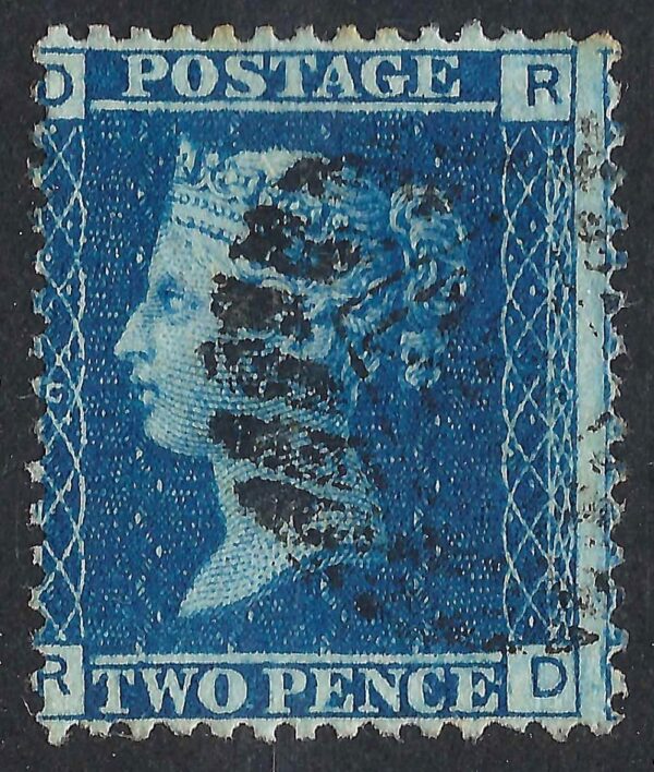 QV sg45 2d blue (R-D) plate 9 - good used