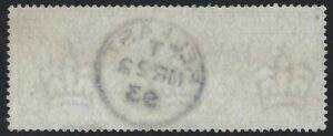 QV sg212 £1 green (E-A) with super 1893 Belfast cds