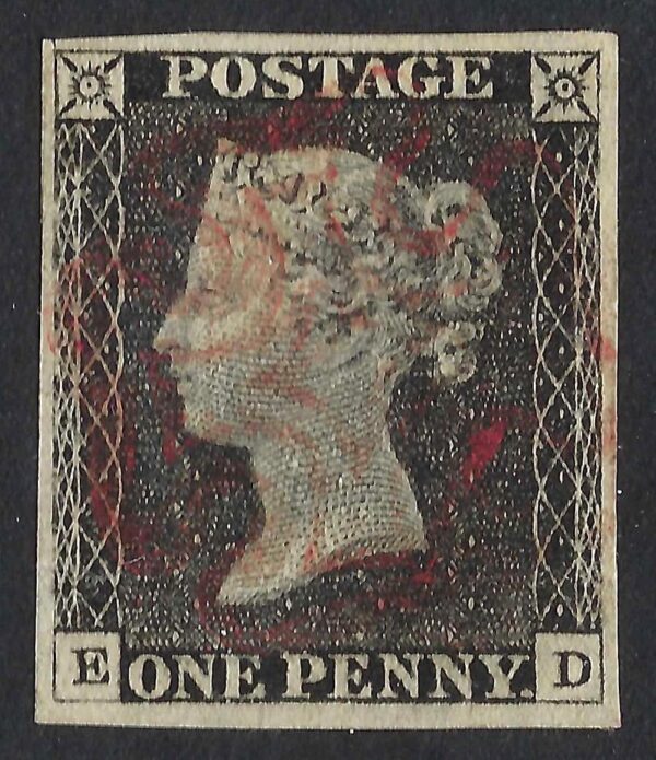 QV 1840 1d black (E-D) Plate 3