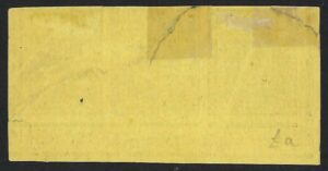 KGV 9d agate imperforate proof B13 Control strip overprinted with up-side-down strip