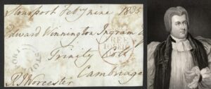 1835 Free front signed by Bishop of Worcester Robert Carr
