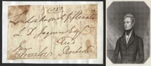 1833 Free front signed by John Cust, 1st Earl Brownlow