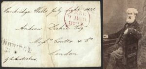 1821 Free front signed by Gibbs Crawfurd Antrobus