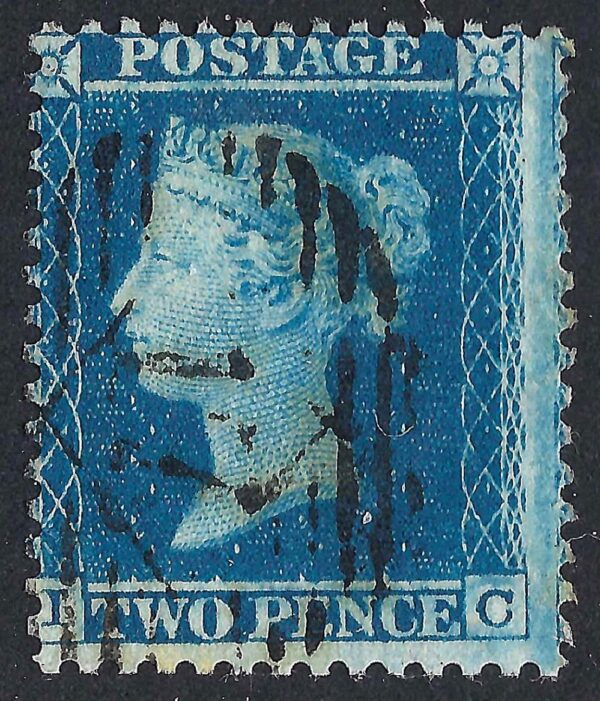 QV sg34 2d blue (I-C) plate 5 – good used