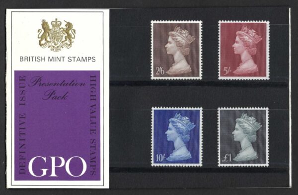 QEII 1969 High Value Definitives Presentation Pack #7