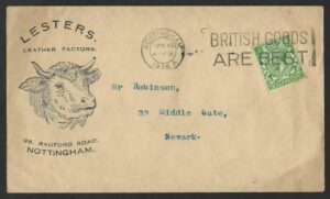 KGV 1926 LESTERS illustrated cover