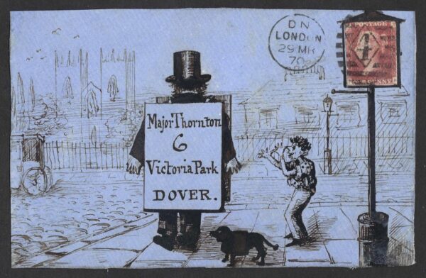 QV sg43 Plate 121 on 1870 illustrated front to Dover