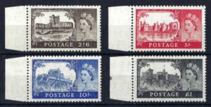 QEII sg536-39 Waterlow Castles - unmounted mint