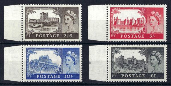 QEII sg536-39 Waterlow Castles - unmounted mint