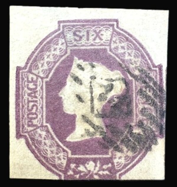 QV sg60wi 6d purple (wmk inverted) fine used