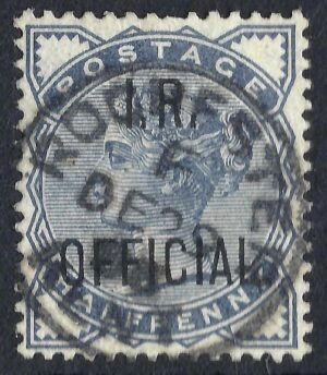QV sgO5 ½d slate-blue I.R. OFFICIAL - fine used