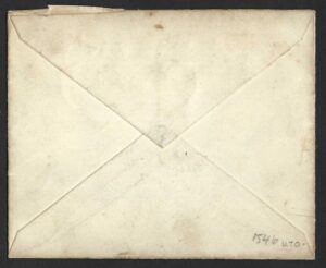 QV 1881 Xmas eve hand illustrated cover used within London