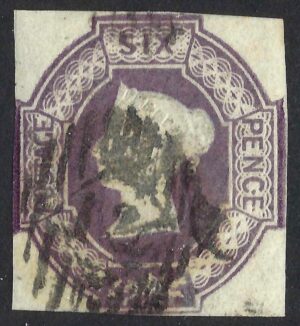 QV sg59 6d dull lilac embossed