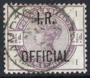 QV sgO6 2½d lilac I.R. OFFICIAL - fine used