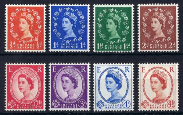 QEII 1958-61 sg587-94 Graphite-lined issue - unmounted mint