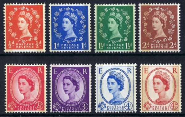 QEII 1959 sg599-609 Phosphor-Graphite issue – unmounted mint