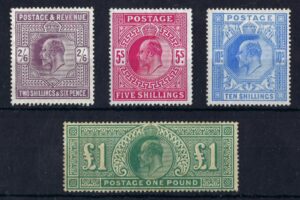 KEVII High Value set - mounted mint