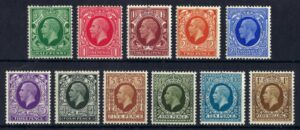 KGV sg439-49 definitive set - unmounted mint