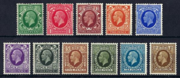 KGV sg439-49 definitive set - unmounted mint