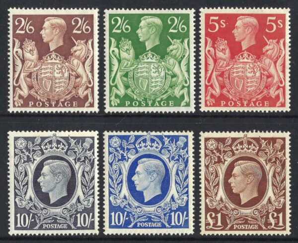 KGVI sg476-478c High value set - unmounted mint