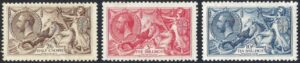 KGV Bradbury Wilkinson Seahorse mint set