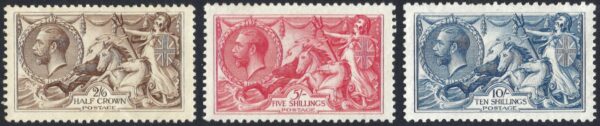 KGV Bradbury Wilkinson Seahorse mint set